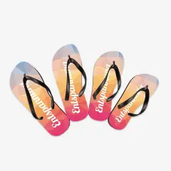 Badelatschen personalisieren für individuelle Looks. Verfügbar in Größen 35-46, UV-lichtecht und mit softem Fußbett für optimalen Komfort. Wasserfest.