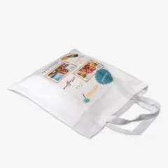Hier könnt ihr einen weißen Jutebeutel bedrucken lassen mit coolen Designs, Fotos und Collagen. Der Stoffbeutel ist eine umweltfreundliche Alternative zur Plastiktüte.