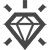 Diamanten-Icon verdeutlicht edle Optik.
