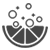 Orangen-Icon symbolisiert neutralisiert Küchengerüche.
