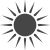 Sonnen-Icon symbolisiert Farbechtheit und UV-Beständigkeit.
