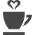 Tasse mit Herz-Icon bestätigt die Eignung für echte Tassenliebhaber.