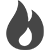 Feuer-Icon kennzeichnet Brenndauer von ca. 33 Stunden.